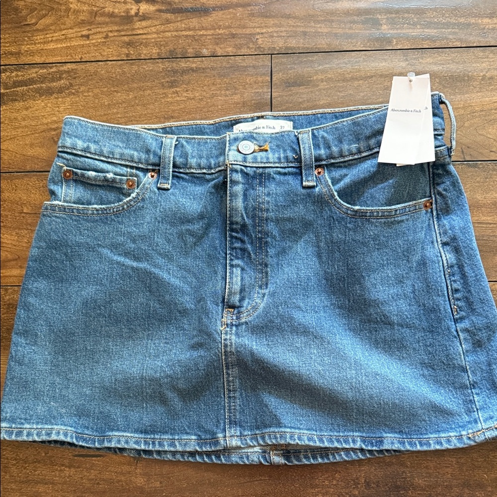 Abercrombie & Fitch Blue Denim Mini Skirt